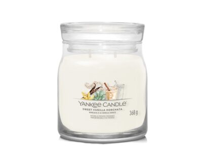 Yankee Candle Aromatická sviečka Signature sklo stredná Sweet Vanilla Horchata 368 g