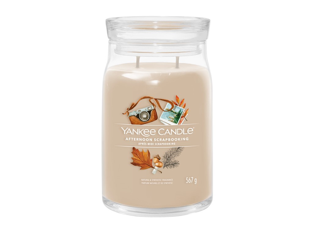 Yankee Candle Aromatická sviečka Signature sklo veľké Afternoon Scrapbooking 567 g Yankee Candle Aromatická sviečka Signature sklo veľké Afternoon Scrapbooking 567 g