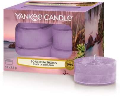 Yankee Candle Aromatické čajové sviečky Bora Bora Shores 12 x 9