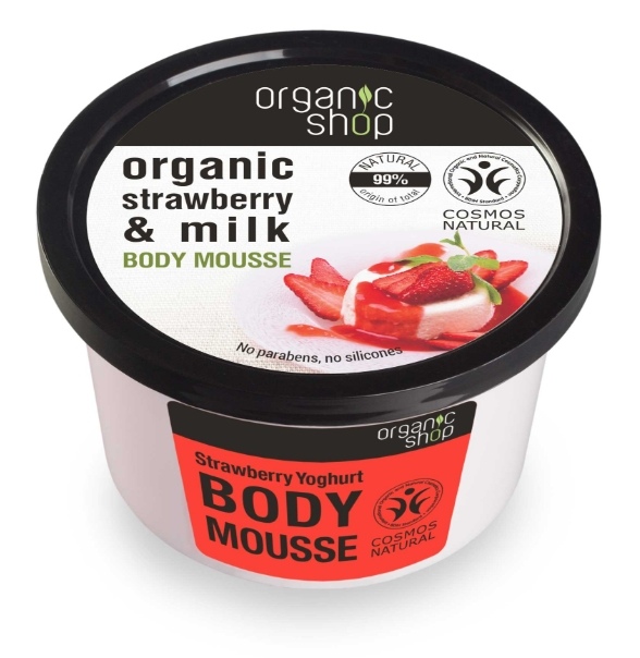NATURA SIBERICA Organic Shop - Jahoda & Jogurt - Telová pena 250 ml NATURA SIBERICA Organic Shop - Jahoda & Jogurt - Telová pena 250 ml