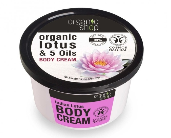 NATURA SIBERICA Organic Shop - Indický lotos - Telový krém 250 ml NATURA SIBERICA Organic Shop - Indický lotos - Telový krém 250 ml