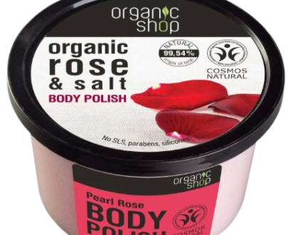 NATURA SIBERICA Organic Shop - Ružové perly - Telový peeling 250 ml
