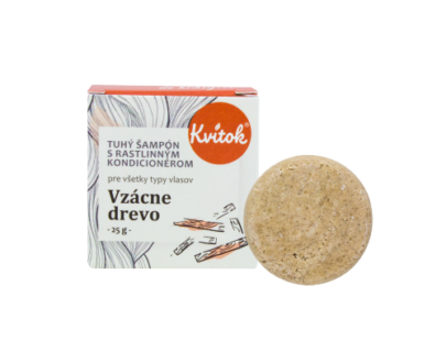 KVITOK Tuhý šampón s kondicionérom Vzácne drevo 25 g