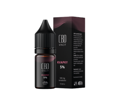 CBD VINCIT kvapky 5% 10 ml