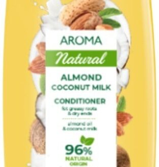 AROMA Kondicionér na mastné korienky a suché končeky Almond & Coconut Milk 400 ml