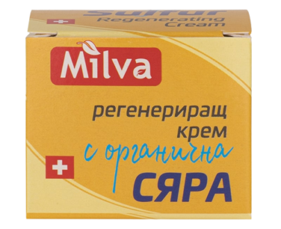 MILVA Regeneračný krém s organickou sírou 35 ml