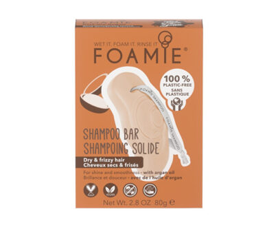 FOAMIE Tuhý šampón pre suché a kučeravé vlasy Kiss Me Argan (Shampoo Bar) 80 g