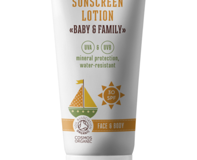 WOODENSPOON Opaľovacie telové mlieko Baby & Family SPF30