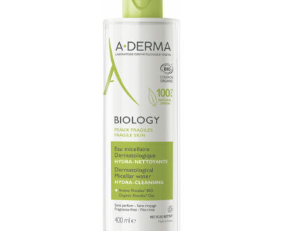 A-DERMA Biology Dermatologická micelárna voda hydratačno-čistiaca 400 ml