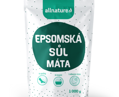 ALLNATURE Epsomská soľ Mäta 1000 g