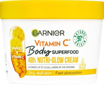 GARNIER Body Food Glow Cream mango + vitamín C