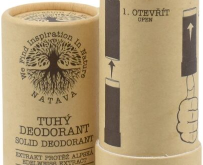 NATAVA Tuhý dezodorant - Alpská sviežosť 60 g