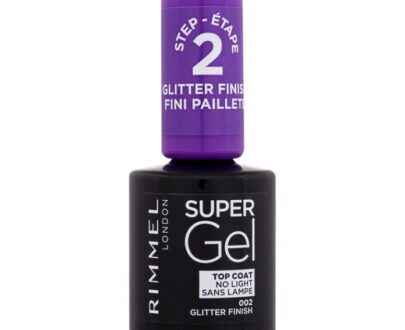 RIMMEL LONDON Super Gél Lak na nechty Top Coat 002 Glitter Finish 12 ml