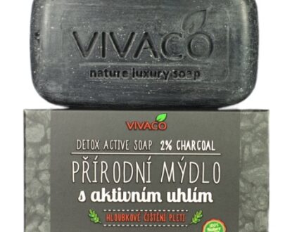 VIVACO Prírodné mydlo s aktívnym uhlím 100 g