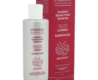 EPIDERMA Bioaktívny CBD šampón pri Lupienke 200 ml