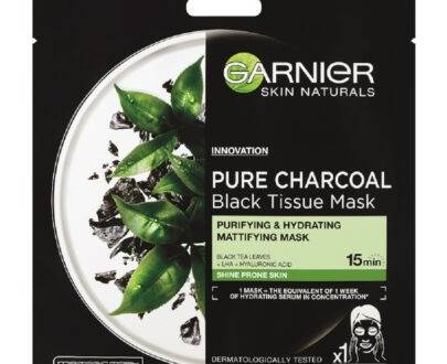 GARNIER Skin Naturals Textilná maska Pure Charcoal 32 g
