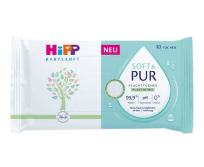 HiPP Babysanft soft&pur vlhčené obrúsky 10 kusov