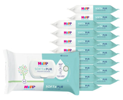 HIPP BabySanft Soft&Pur vlhčené obrúsky 18 x 48 kusov