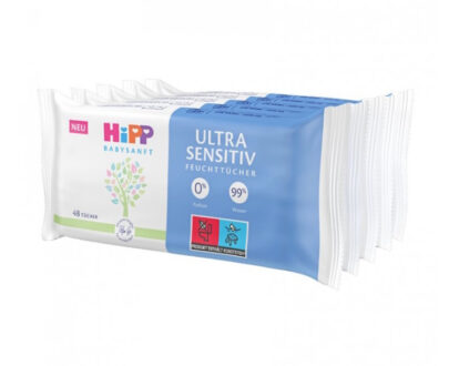 HiPP Babysanft ultra sensitive vlhčené obrúsky 5 x 48 kusov