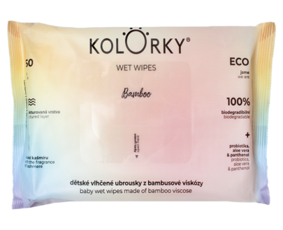 KOLORKY Wet wipes bamboo 60 kusov