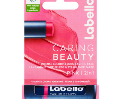 LABELLO Caring Beauty Farebný balzam na pery Pink 5