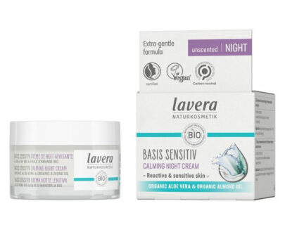 LAVERA Basis Sensitiv upokojujúci nočný krém bez parfumácie 50 ml