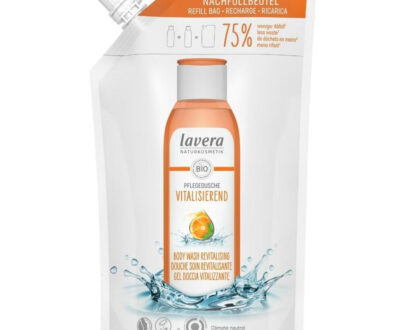 LAVERA Revitalizujúci sprchový gél s pomarančovo-mätovou vôňou náhradná náplň 500 ml