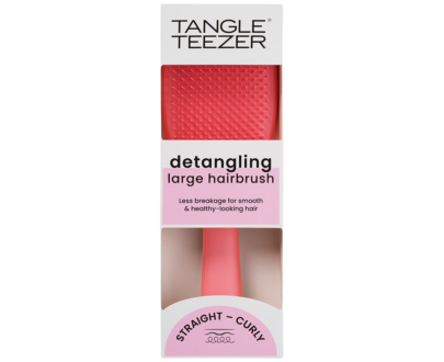TANGLE TEEZER The Ultimate Detangler Large Straight - Curly Salmon Pink