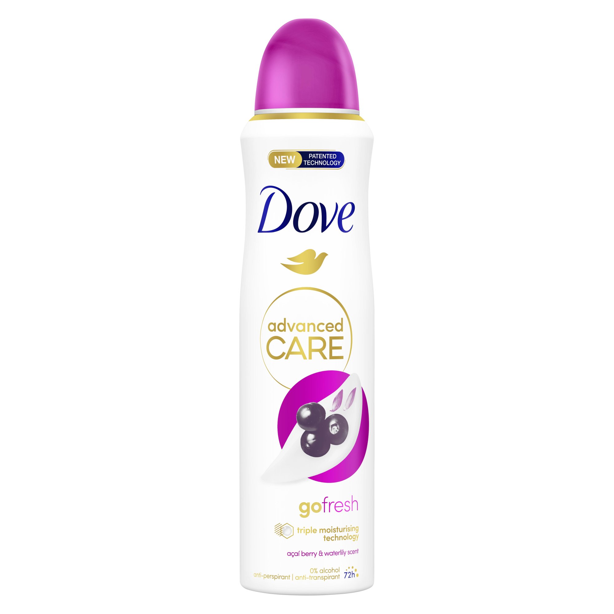 DOVE Advanced care go fresh Acai antiperspirant sprej 150 ml DOVE Advanced care go fresh Acai antiperspirant sprej 150 ml