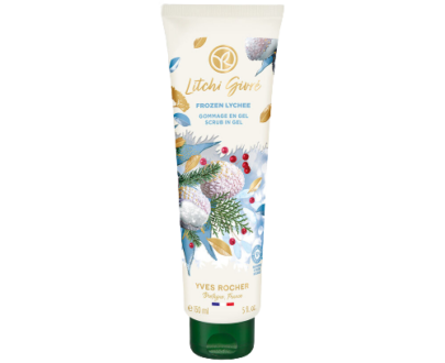 YVES ROCHER Gélový peeling Zasnežené liči 150 ml