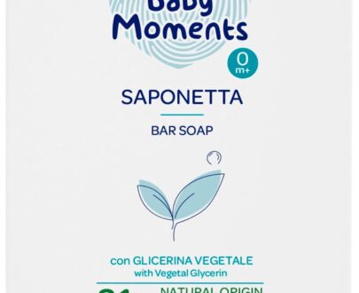 CHICCO Mydlo na ruky tuhé s rastlinným glycerínom Baby Moments 81 % prírodných zložiek 100 g