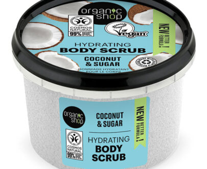 ORGANIC SHOP Hydratačný telový peeling Kokos a cukor 250 ml