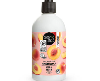 ORGANIC SHOP Vyživujúce mydlo na ruky Ruže a broskyňa 500 ml