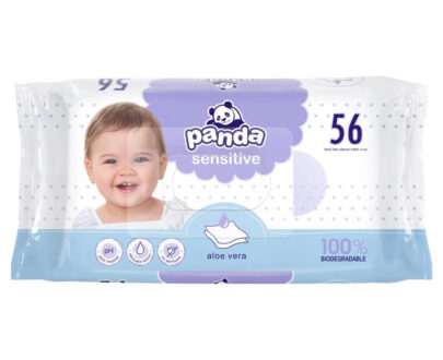 PANDA Vlhčené obrúsky sensitive 56 kusov