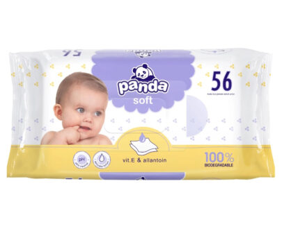 PANDA Vlhčené obrúsky soft 56 kusov