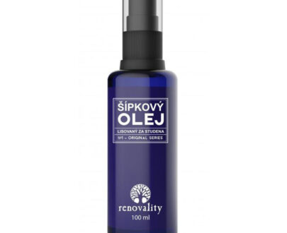 RENOVALITY Šípkový olej zo semien za studena lisovaný 100 ml s pipetkou