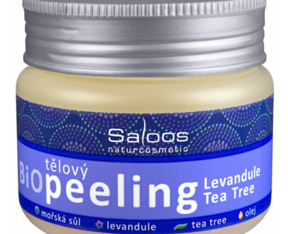 SALOOS Bio Telový peeling Levanduľa & Tea Tree 140 ml