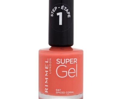 RIMMEL LONDON Super Gél lak na nechty Step1 047 Spiced Coral 12 ml