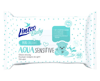LINTEO Baby Vlhčené obrúsky Aqua 48 ks
