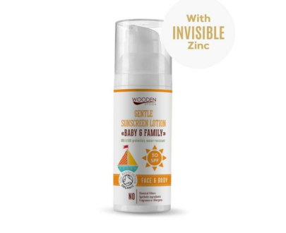 WOODENSPOON Opaľovacie telové mlieko Baby & Family SPF 30 50 ml